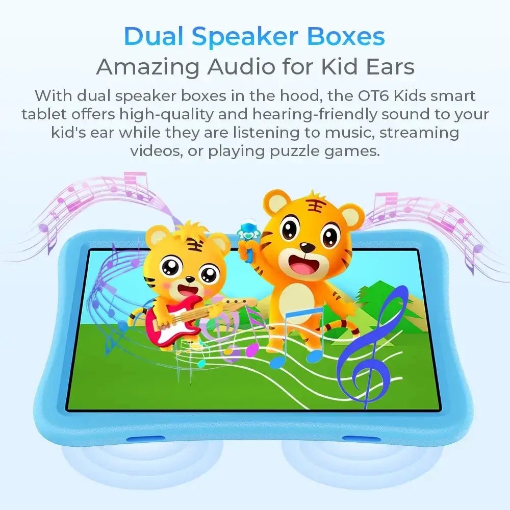 OUKITEL OT6 Kids Smart Tablet 10-inch TÜV SÜD Certified 8000mAh Android 13(16GB+64GB) - Image 4