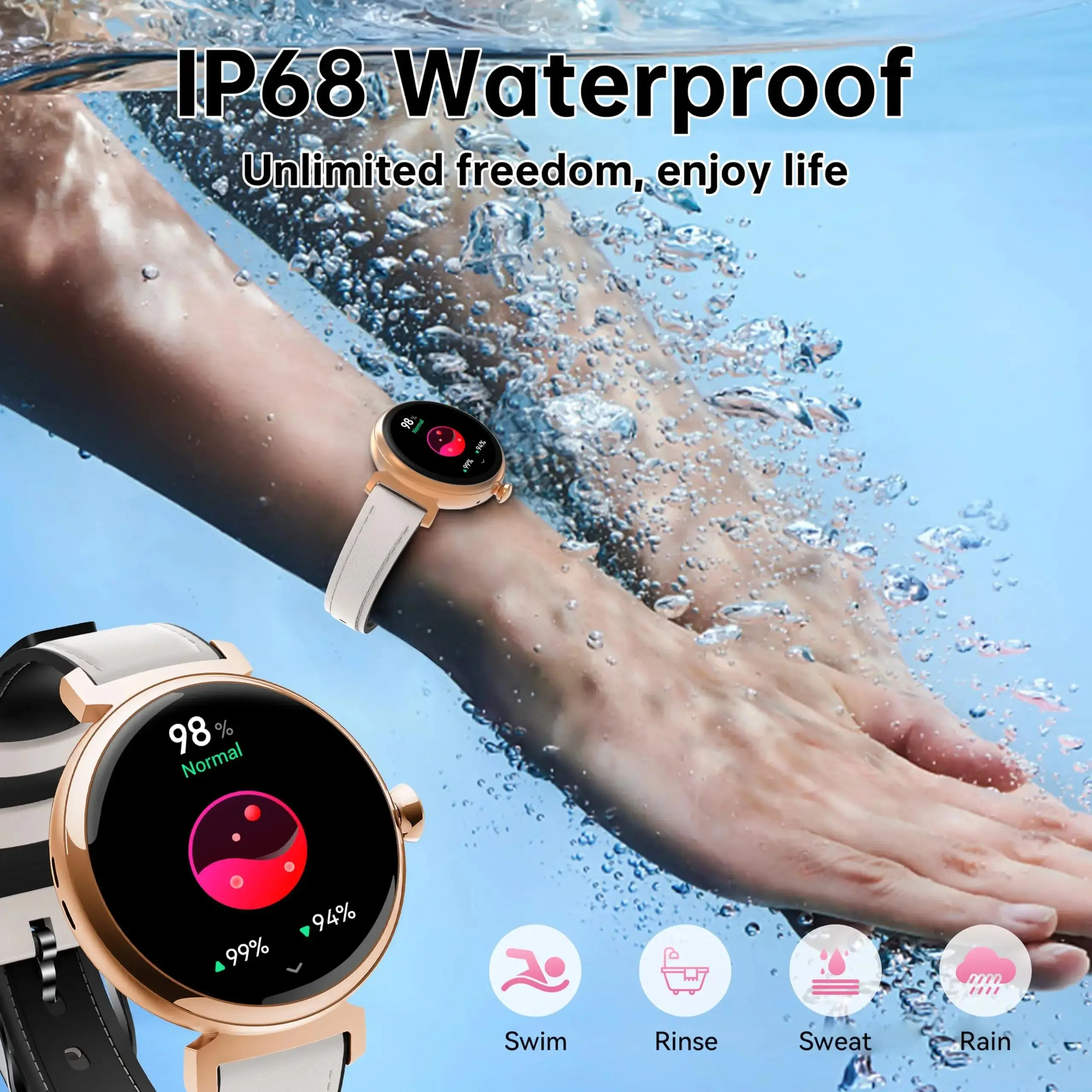 OUKITEL BT30 160mAh Battery Capacity 5ATM Waterproof  Rugged Outdoor Watch - Image 6