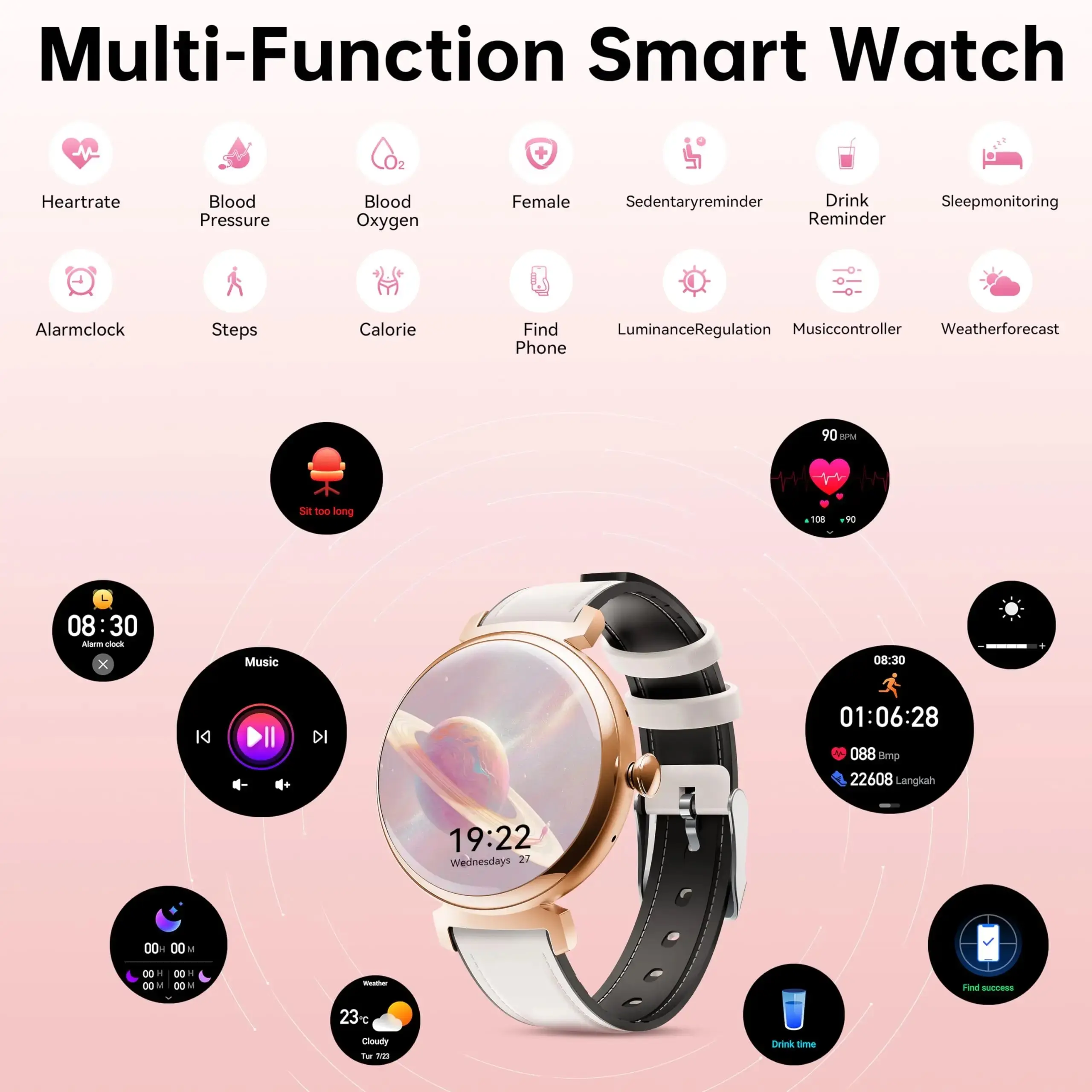 OUKITEL BT30 160mAh Battery Capacity 5ATM Waterproof  Rugged Outdoor Watch - Image 7