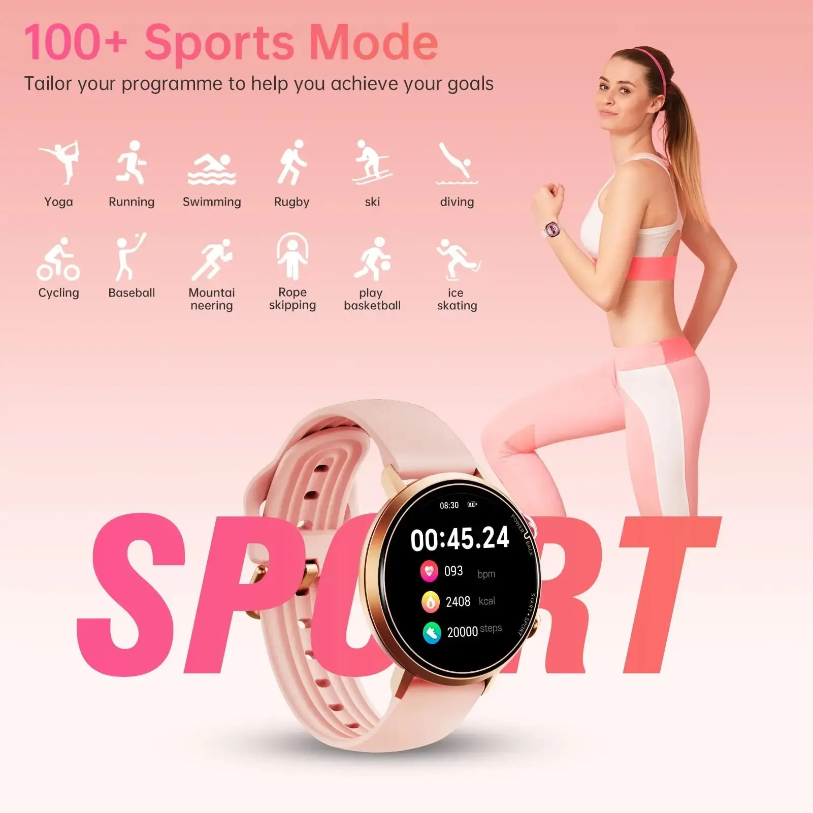 OUKITEL BT60 Rugged Outdoor Watch 230mAh, 5ATM | OUKITEL Store - Image 5