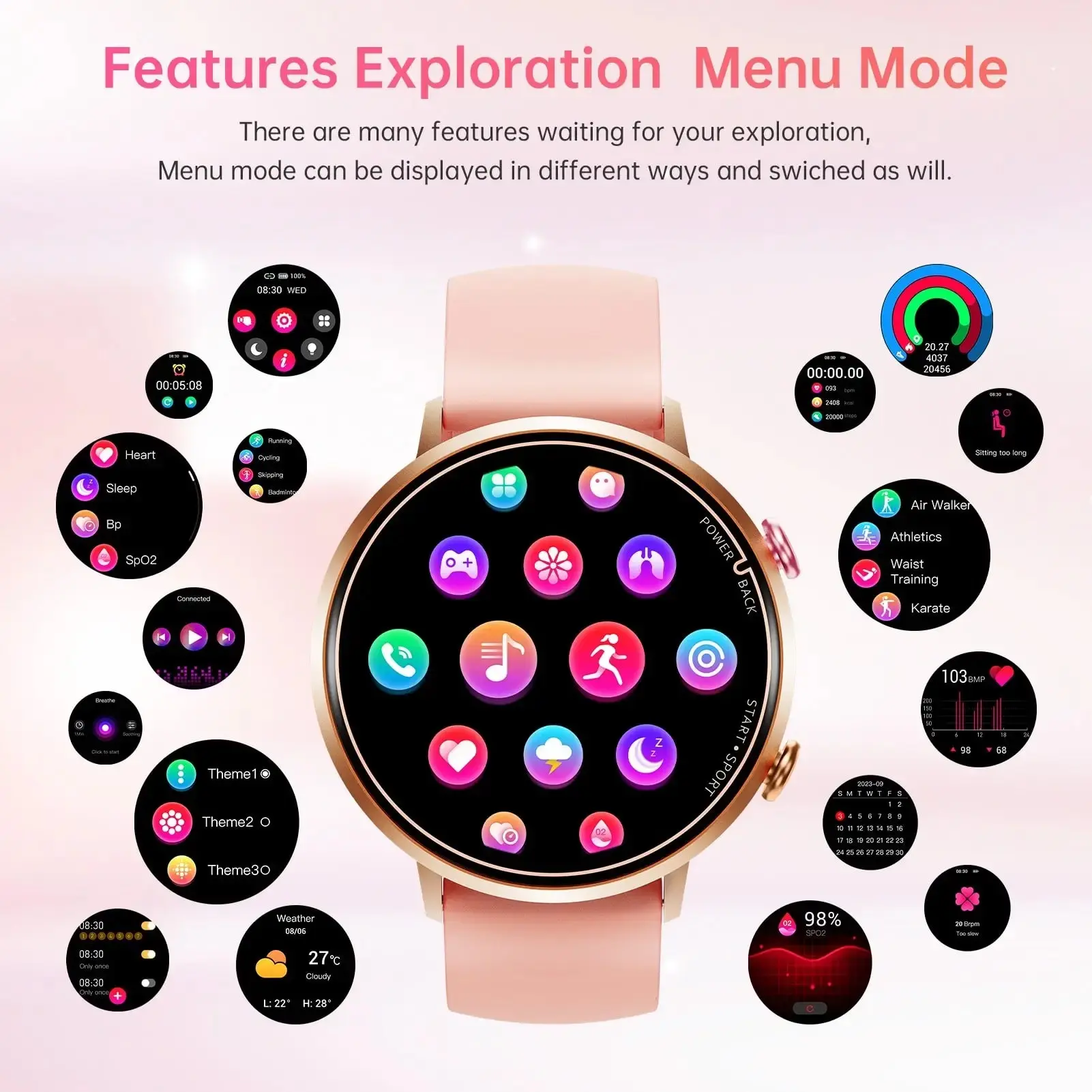 OUKITEL BT60 Rugged Outdoor Watch 230mAh, 5ATM | OUKITEL Store - Image 6