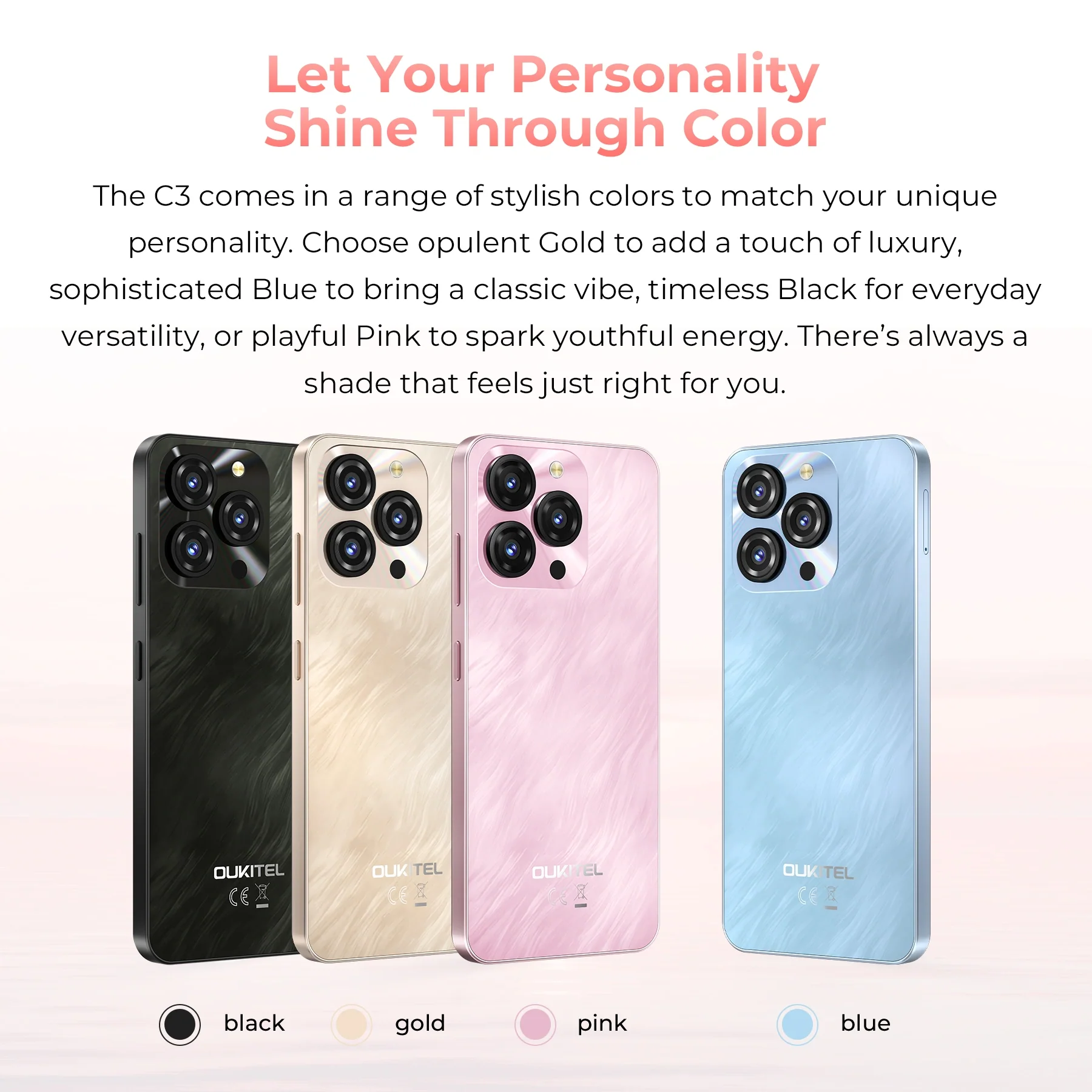 OUKITEL C3-EV 6.52-inch 5000mAh Battery 9.3mm Ultra-thin Body Smartphone(4GB+256GB) - Image 9
