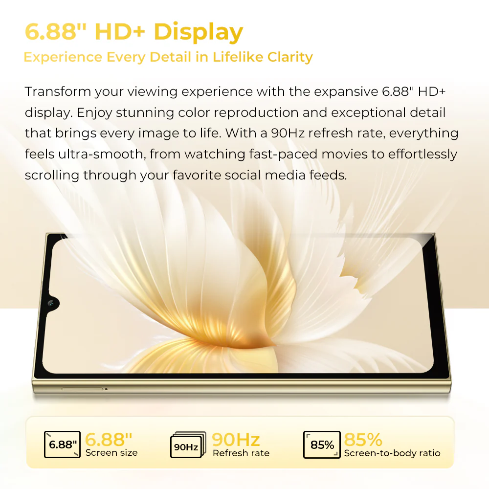 OUKITEL C61 Pro-EV 6.88-inch 5150mAh Battery 9.5mm Ultra-thin Body SmartPhone(8GB+256GB) - Image 9