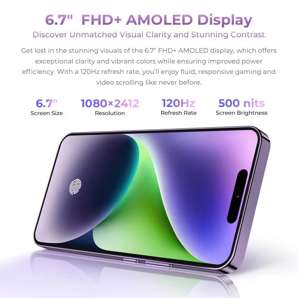 OUKITEL P1 6.7-inch 5150mAh Battery 8.2mm Ultra-thin Body SmartPhone(8GB+256GB) - Image 11