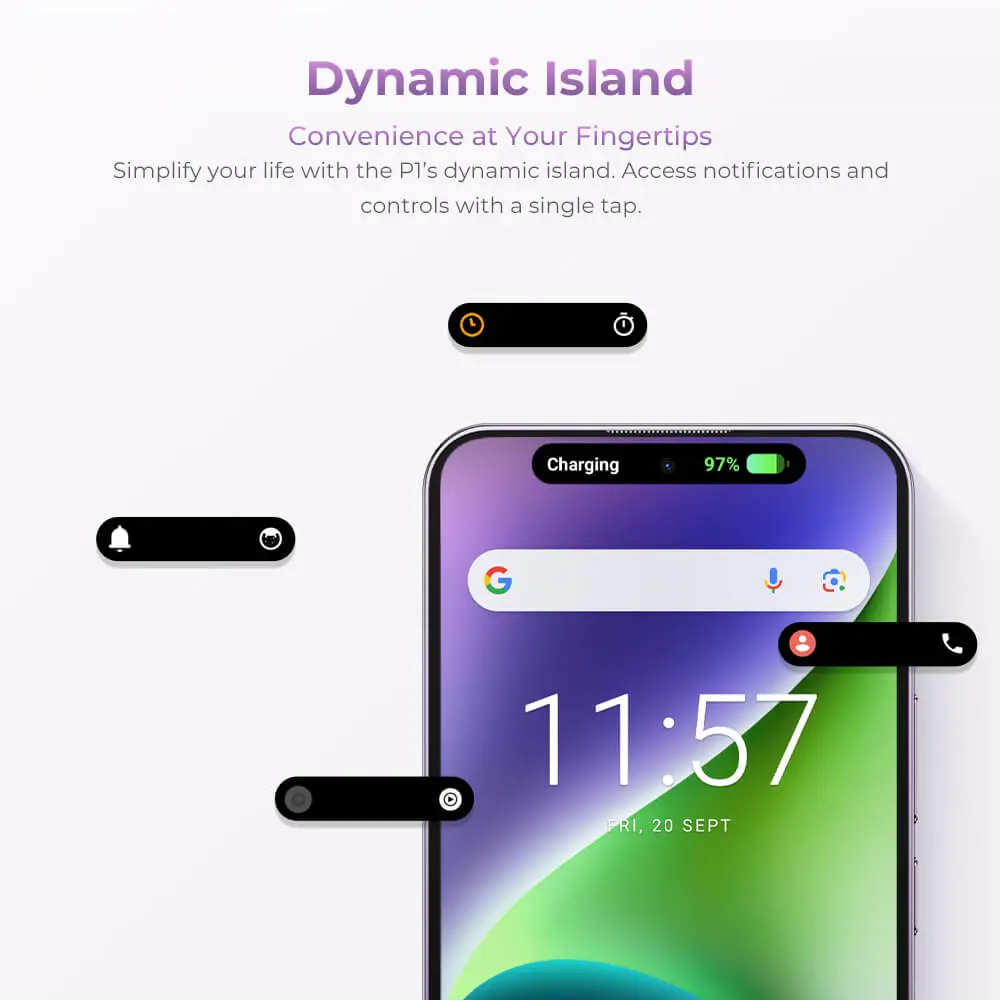 OUKITEL P1 6.7-inch 5150mAh Battery 8.2mm Ultra-thin Body SmartPhone(8GB+256GB) - Image 12