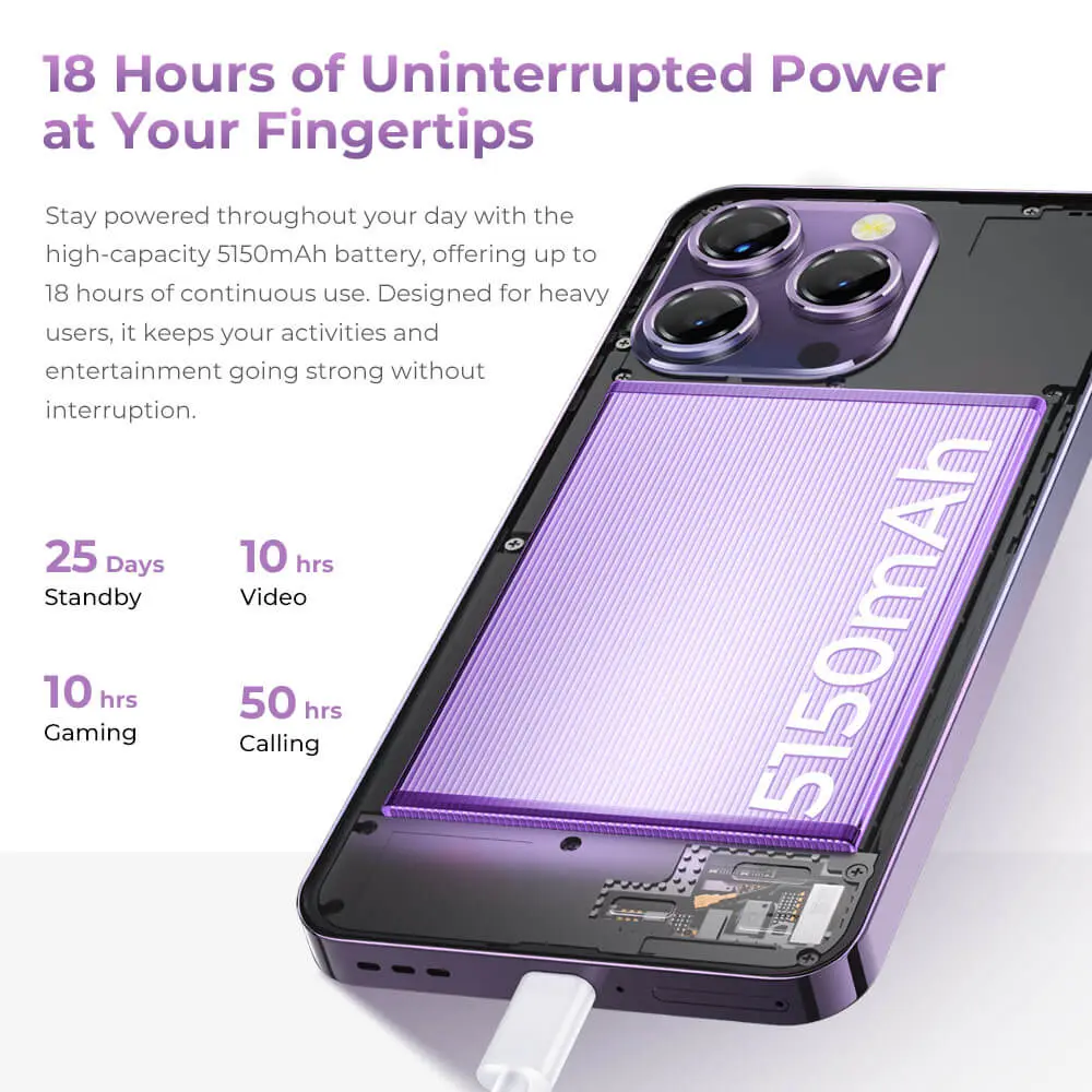 OUKITEL P1 6.7-inch 5150mAh Battery 8.2mm Ultra-thin Body SmartPhone(8GB+256GB) - Image 6