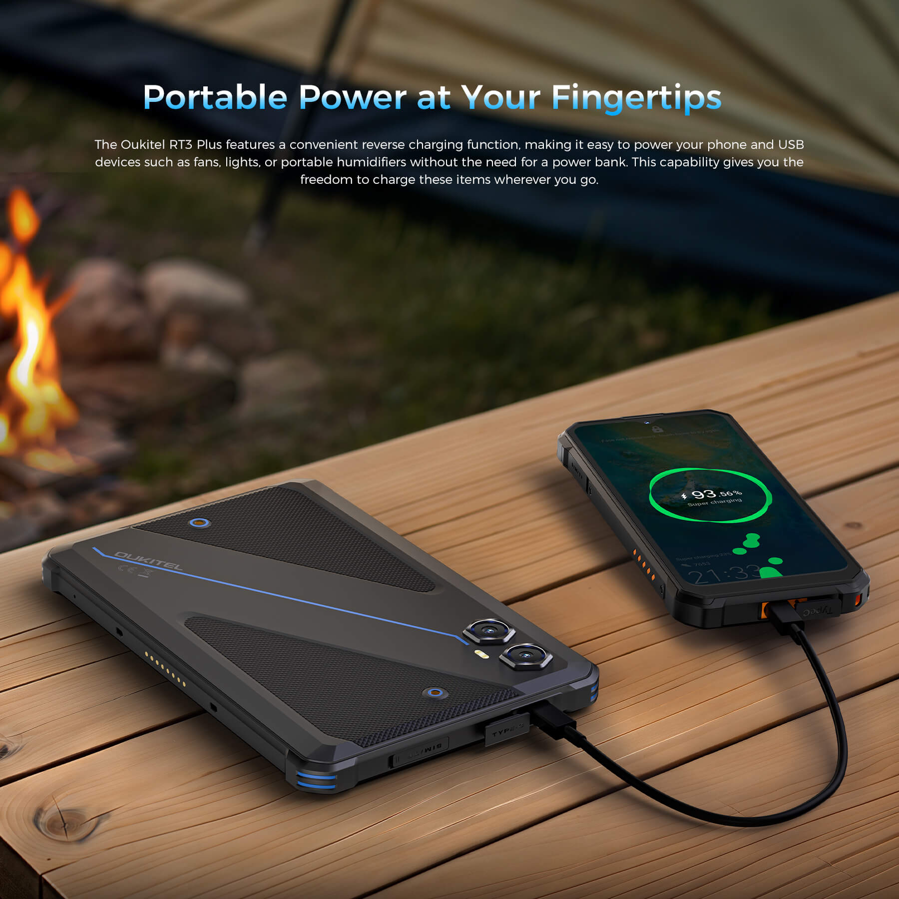OUKITEL RT3 Plus 4G RuggedTablet 8-inch 11000mAh Big Battery 16MP Camera Android 15 (4GB+128GB NFC) - Image 12
