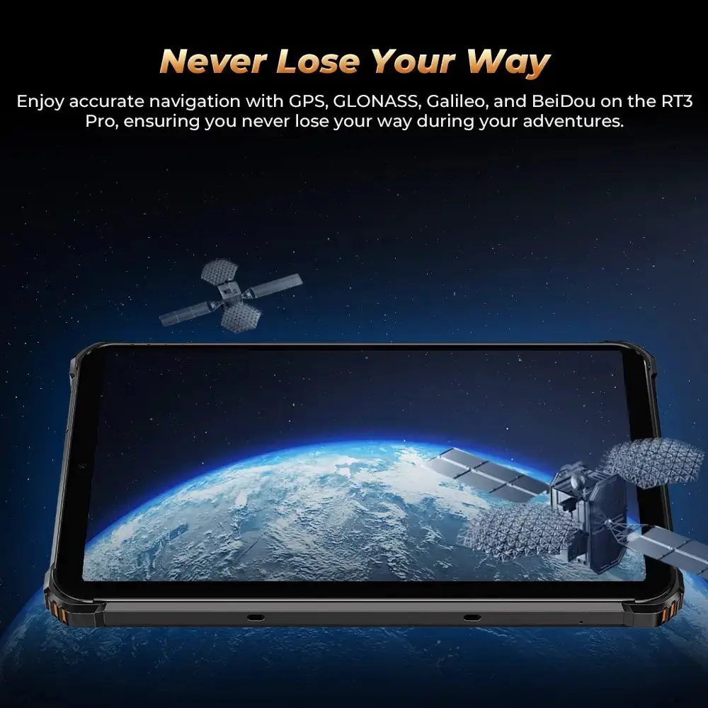 OUKITEL RT3 Pro 4G RuggedTablet 8-inch 5150mAh Big Battery 16MP Camera Android 14 (16GB+128GB NFC) - Image 9