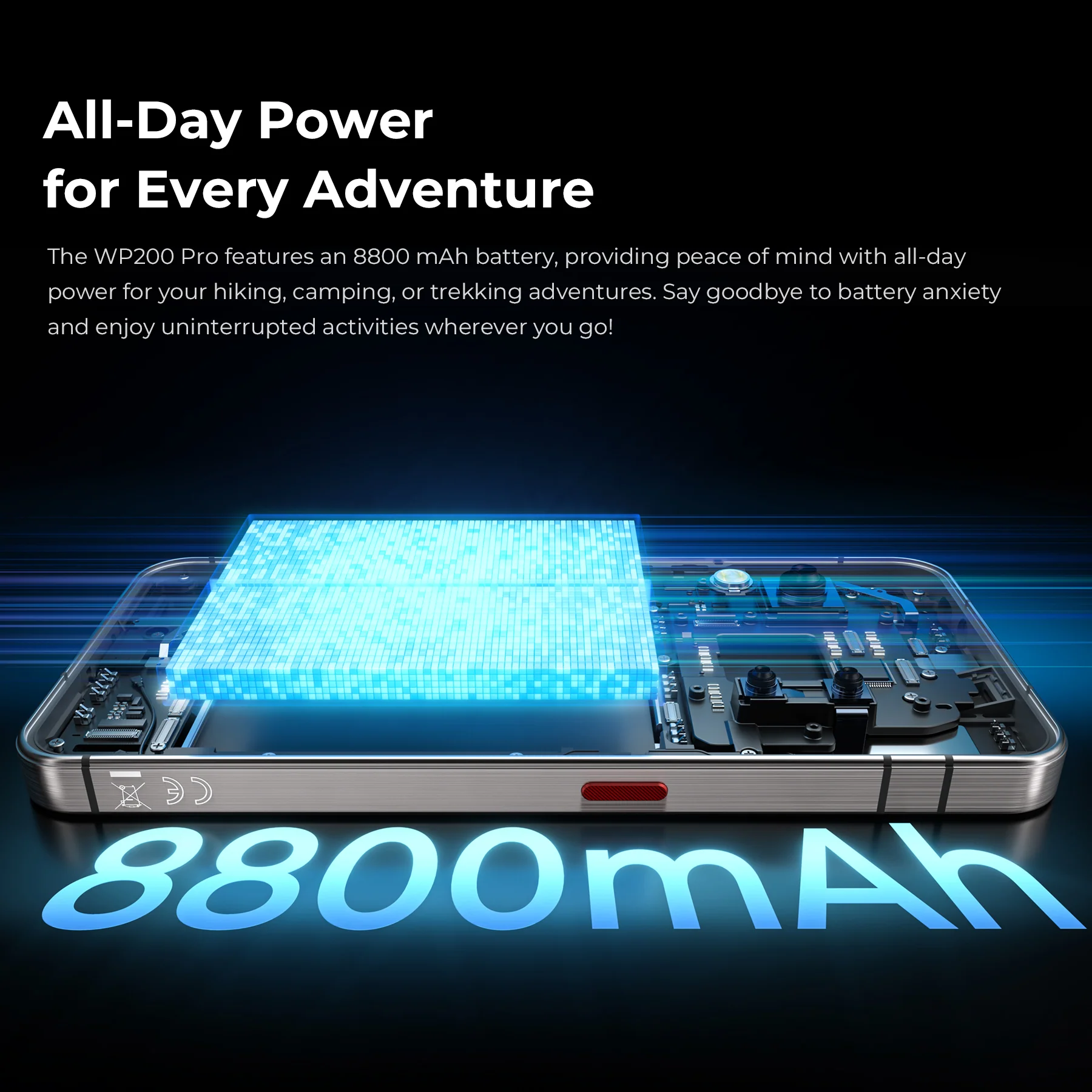 OUKITEL WP200 Pro - World's First Modular Rugged Phone with a Detachable Earphone 5G, 6.7-inch 8800 mAh, Android 15 (24GB+ITB NFC) - Image 6