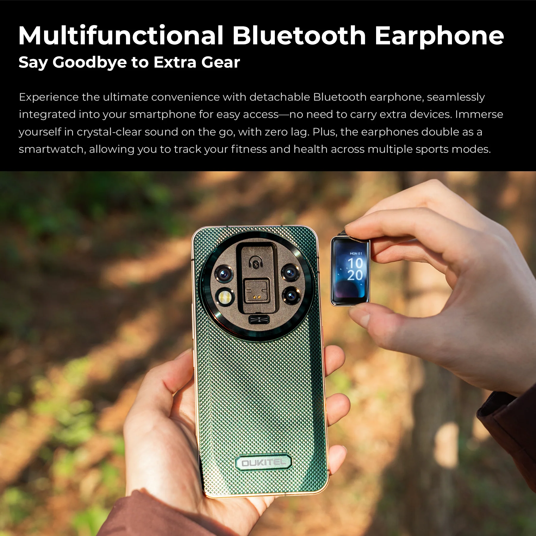 OUKITEL WP200 Pro - World's First Modular Rugged Phone with a Detachable Earphone 5G, 6.7-inch 8800 mAh, Android 15 (24GB+ITB NFC) - Image 8