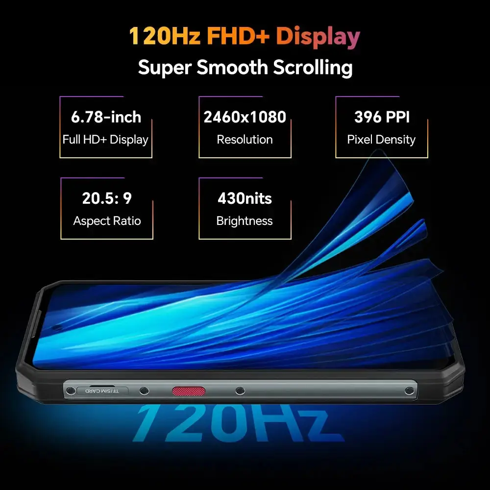 OUKITEL WP21 Ultra 4G Rugged Phone 6.78-inch 9800mAh Big Battery 64MP Thermal Imaging Camera Android 12(12GB+256GB NFC) - Image 4