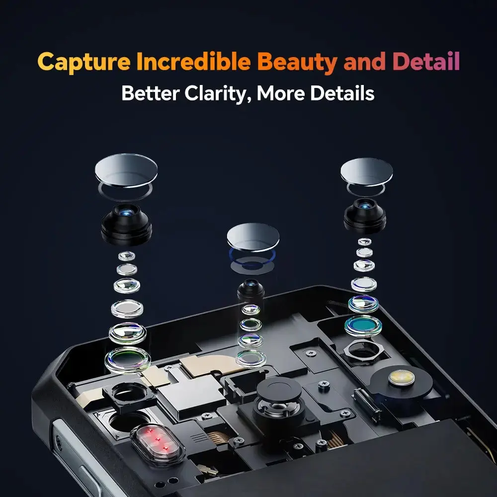 OUKITEL WP21 Ultra 4G Rugged Phone 6.78-inch 9800mAh Big Battery 64MP Thermal Imaging Camera Android 12(12GB+256GB NFC) - Image 5