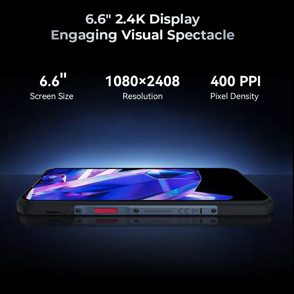 OUKITEL WP35 Pro 5G Rugged Phone 6.6'' HD+ Display 11000mAh Big Battery 64MP Camera Android 14(12GB+512GB NFC) - Image 5
