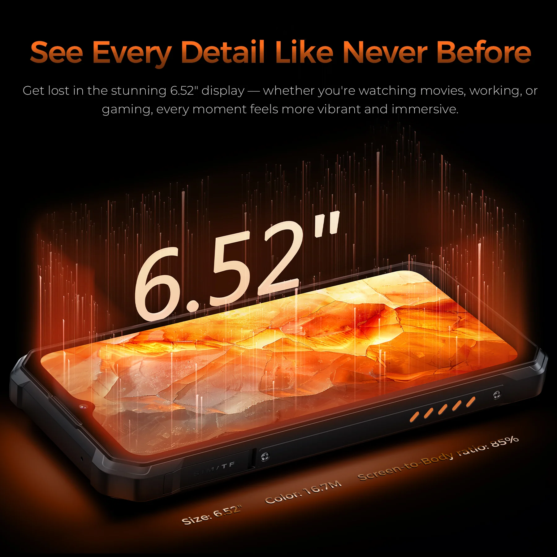OUKITEL WP53 Pro 4G Rugged Phone 6.52'' FHD+ Display 11000mAh Big Battery 50MP Camera Camping Light Android 15(8GB+256GB NFC) - Image 11