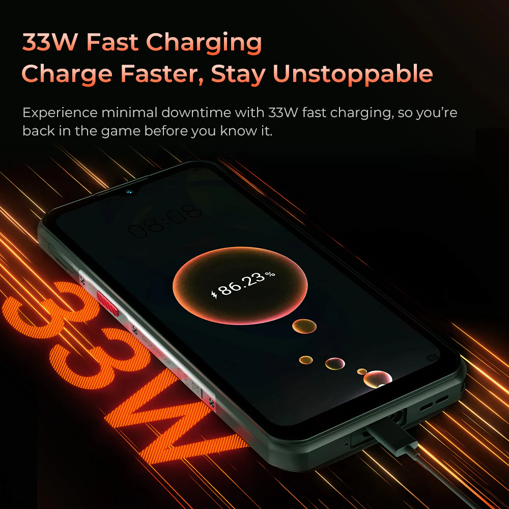 OUKITEL WP55 Pro 5G Rugged Phone 6.6'' HD+ Display 11000mAh Big Battery 108MP Camera Android 15(16GB+512GB NFC) - Image 6