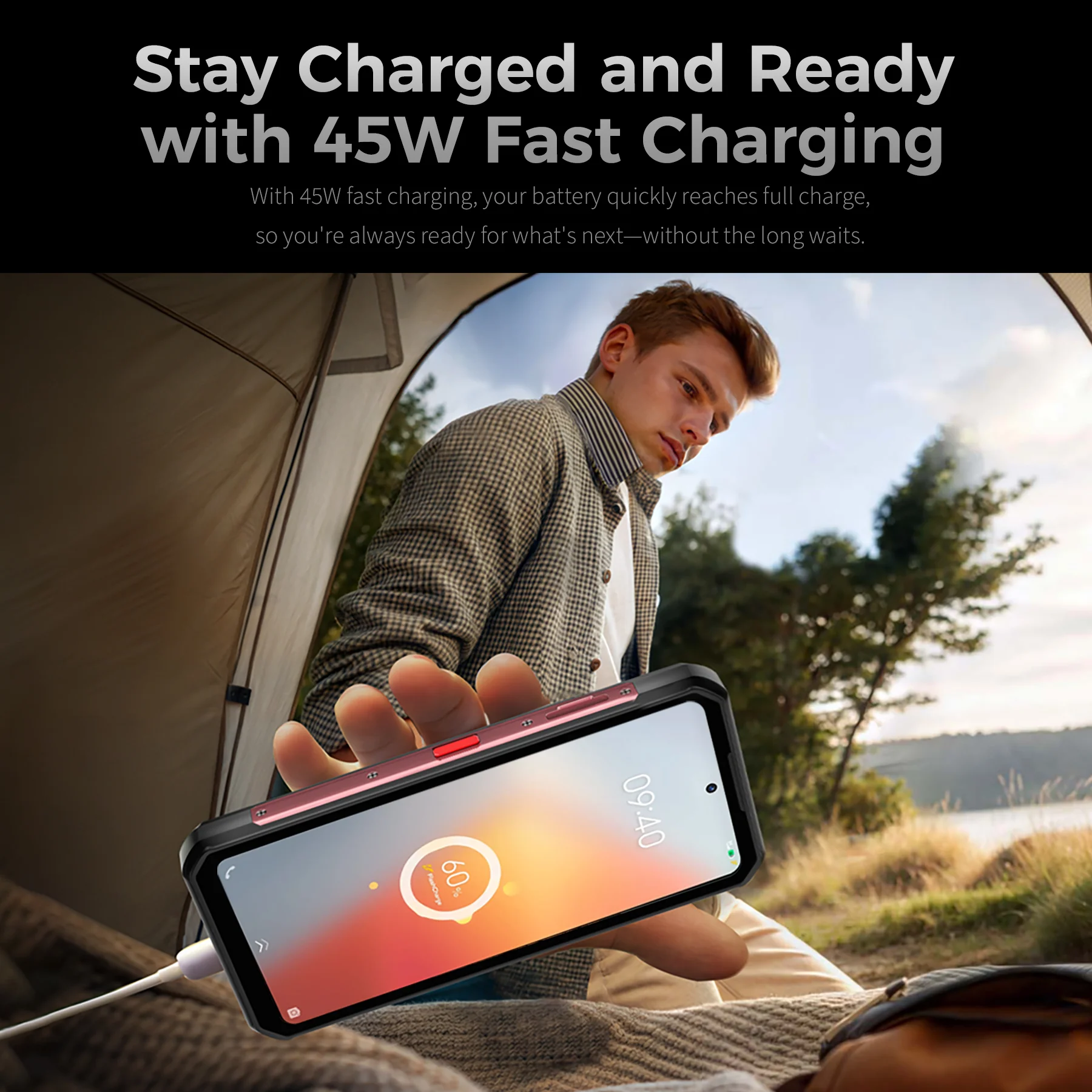 OUKITEL WP56-EV 5G Rugged Phone 6.8'' FHD+ Display 16,000mAh Big Battery 108MP Camera Camping Light Android 15(12GB+512GB NFC) - Image 11
