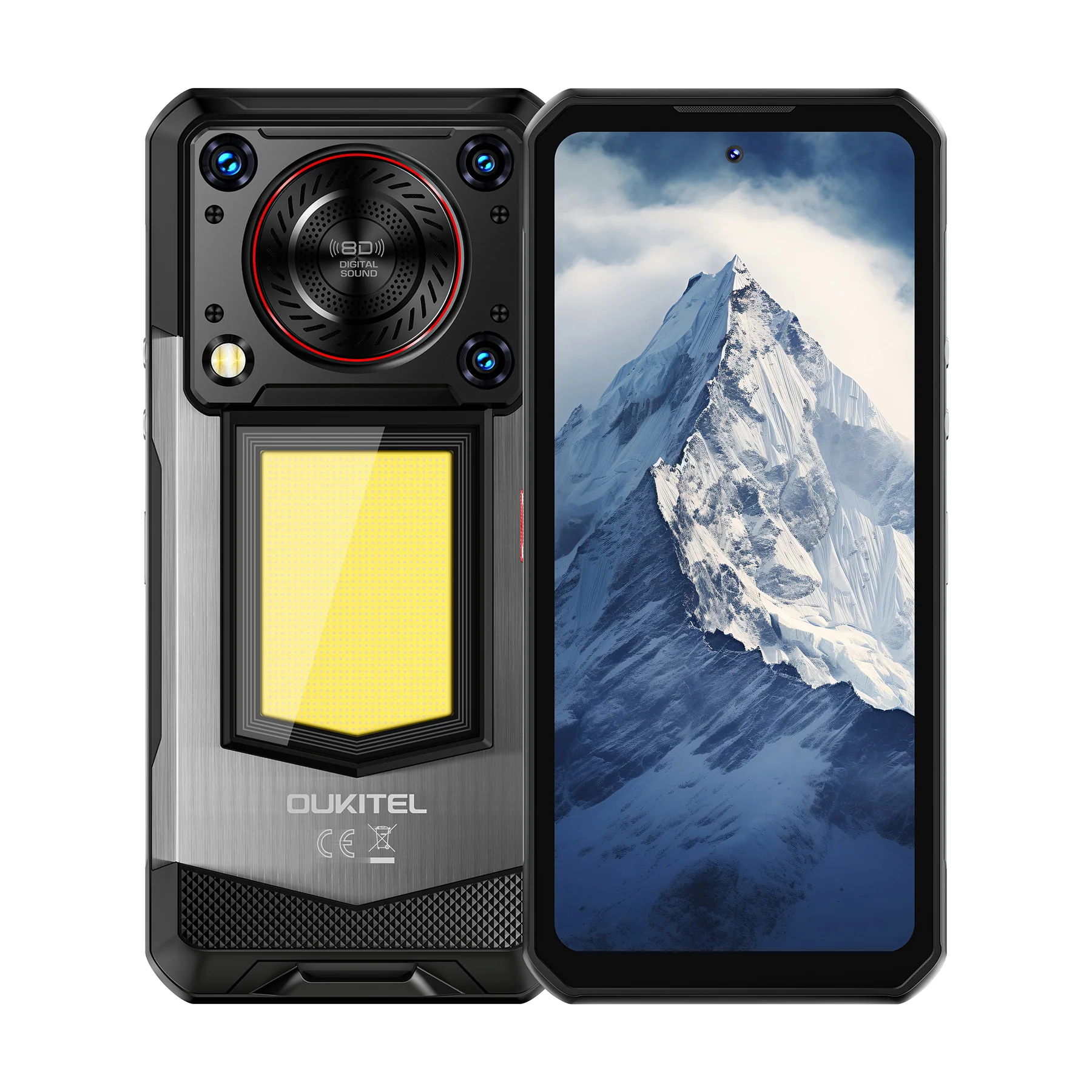 OUKITEL WP56-EV 5G Rugged Phone 6.8'' FHD+ Display 16,000mAh Big Battery 108MP Camera Camping Light Android 15(12GB+512GB NFC) - Image 3