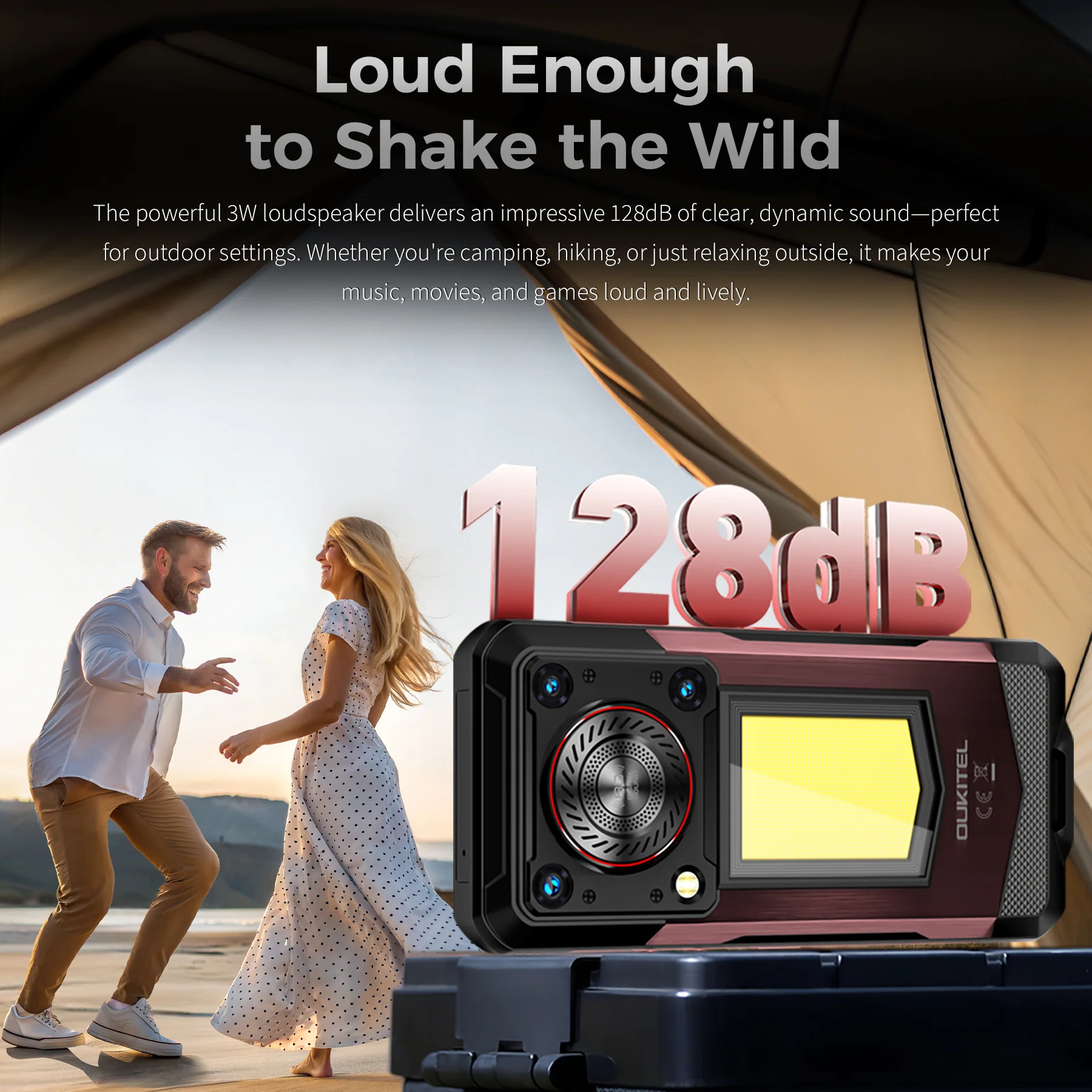 OUKITEL WP56-EV 5G Rugged Phone 6.8'' FHD+ Display 16,000mAh Big Battery 108MP Camera Camping Light Android 15(12GB+512GB NFC) - Image 9