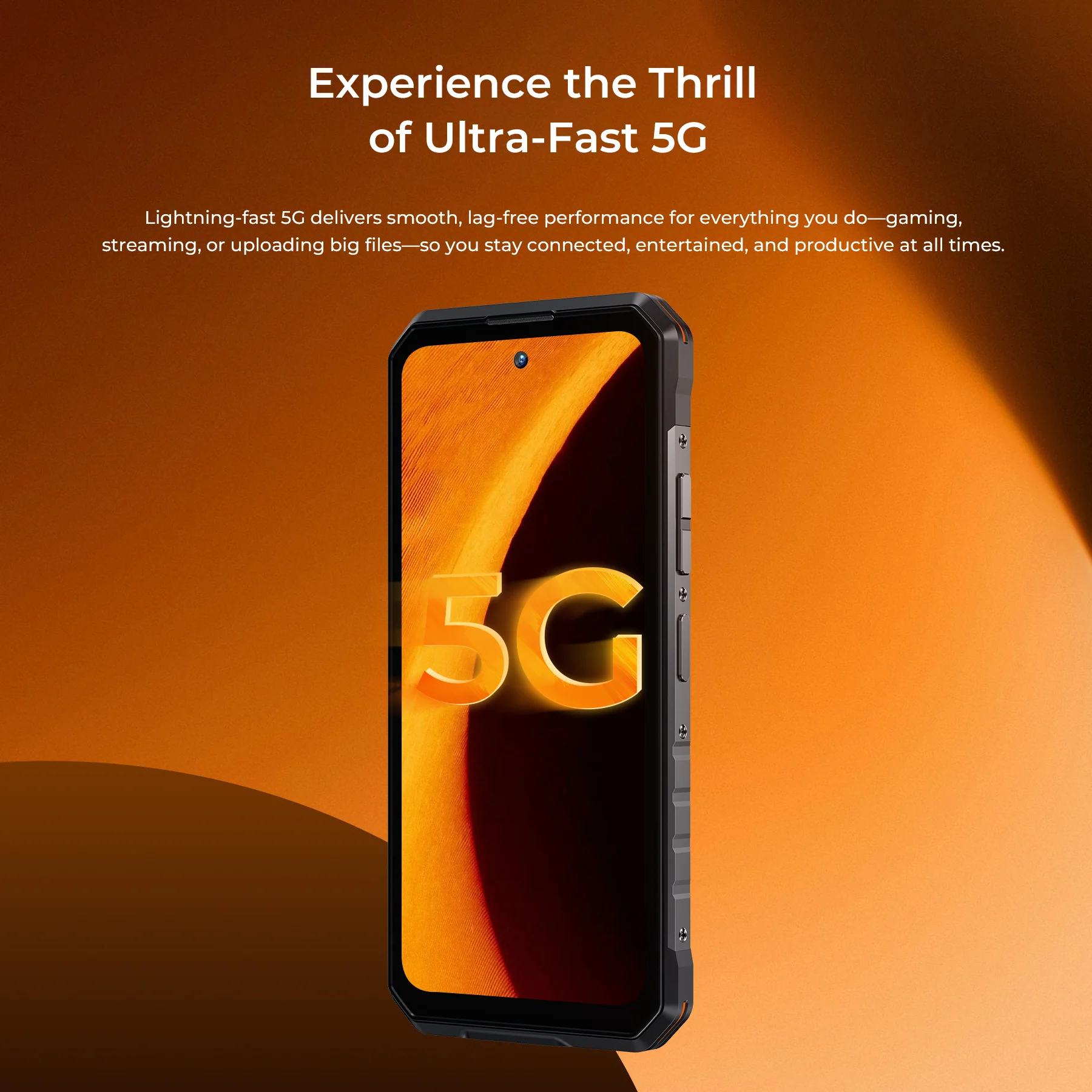 OUKITEL WP58 Pro 5G Rugged Phone 6.7-inch 10,000mAh Battery 64MP Camera Camping Light Android 15(8GB+512GB NFC) - Image 10