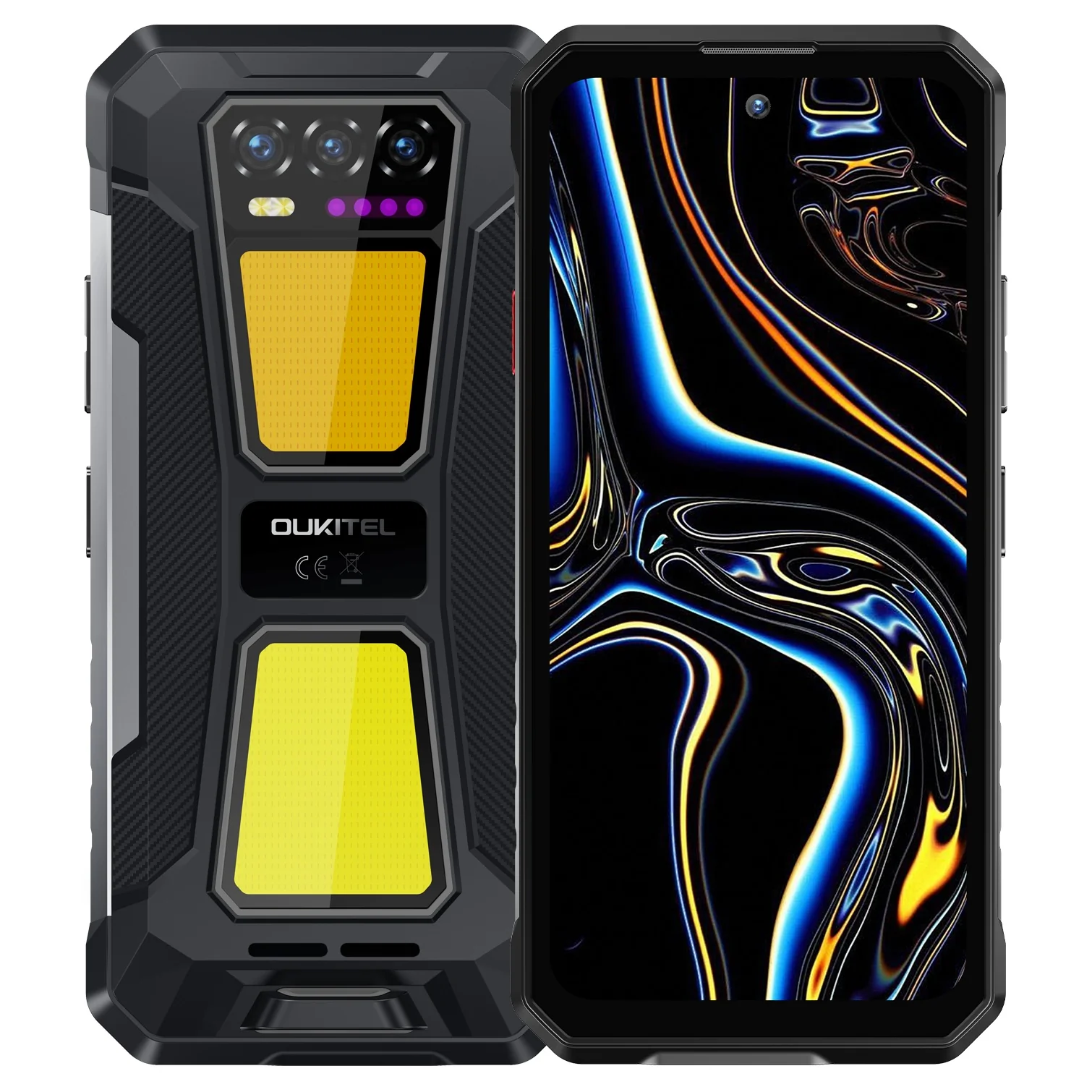 OUKITEL WP58 Pro 5G Rugged Phone 6.7-inch 10,000mAh Battery 64MP Camera Camping Light Android 15(8GB+512GB NFC) - Image 3