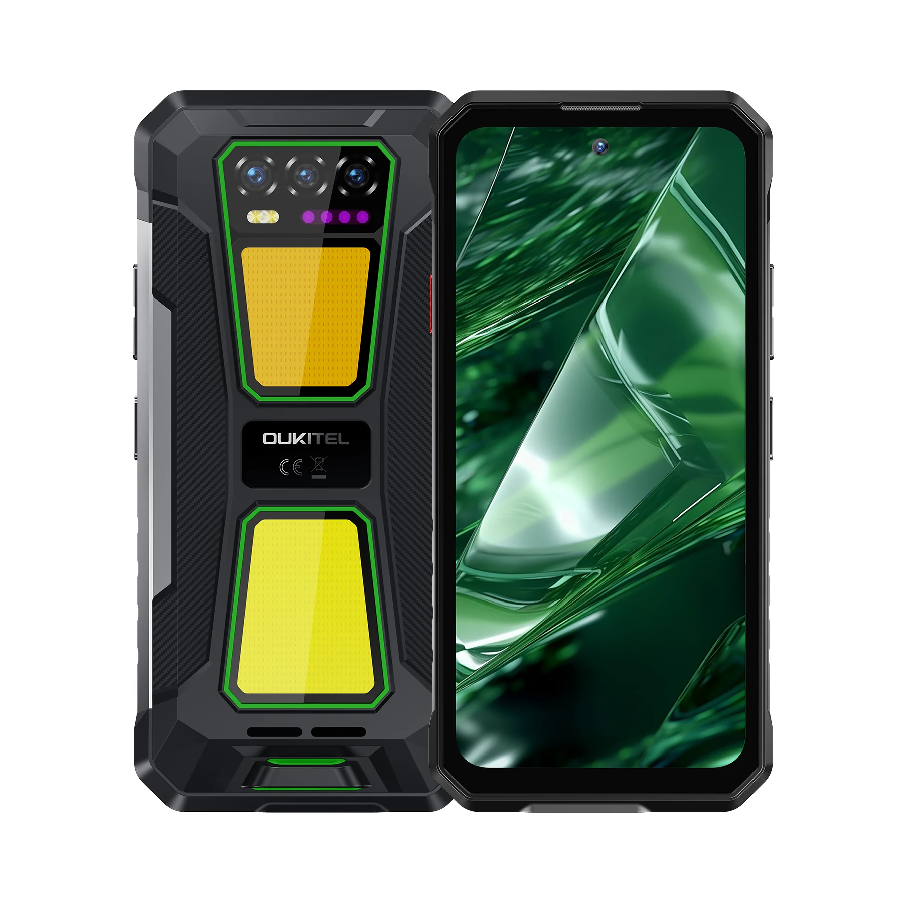 OUKITEL WP58 Pro 5G Rugged Phone 6.7-inch 10,000mAh Battery 64MP Camera Camping Light Android 15(8GB+512GB NFC) - Image 4
