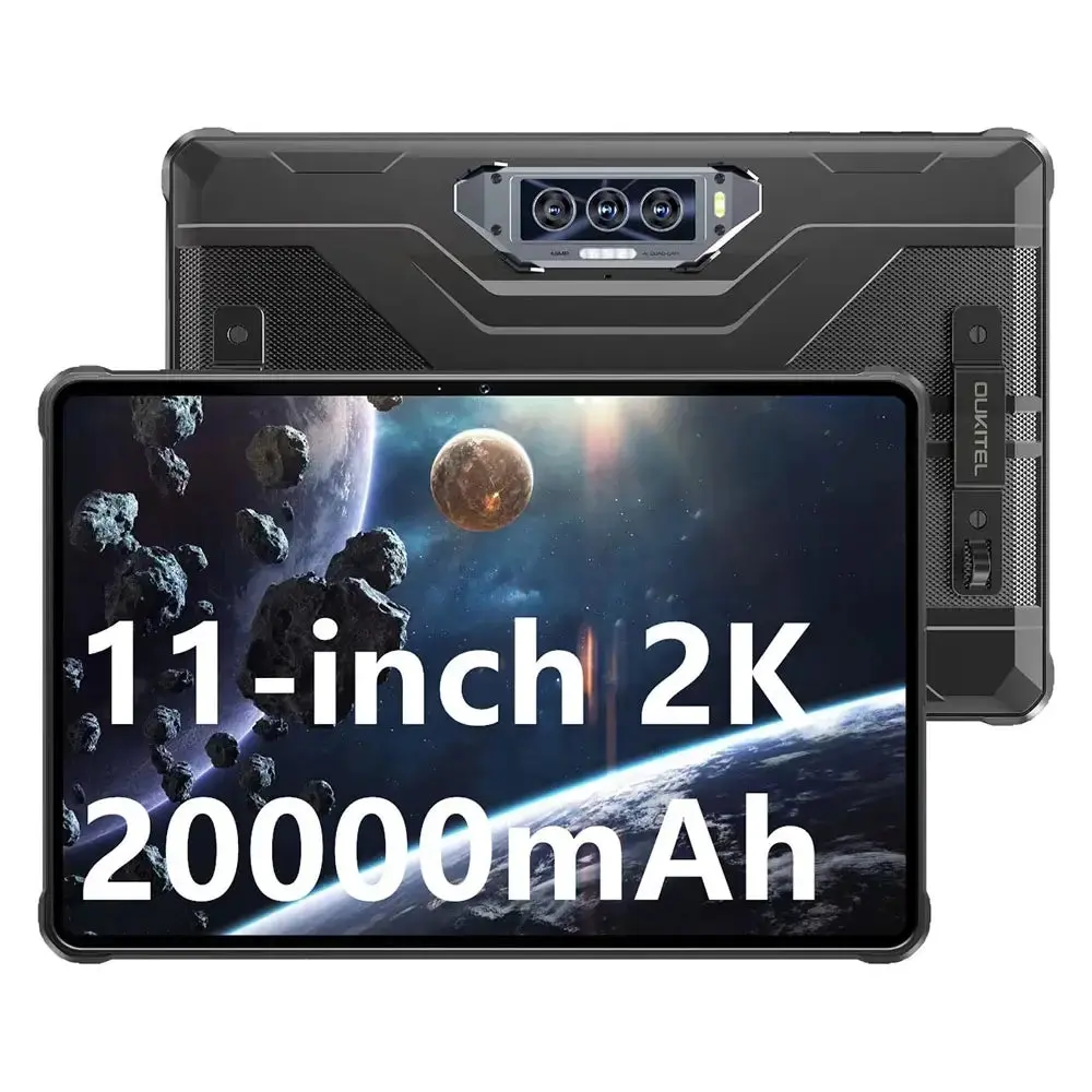 OUKITEL RT8 Rugged Tablet (Stand included) 10.1-inch 2K 20000mAh Battery 48MP Camera Android 14(12GB+256GB) - Image 12