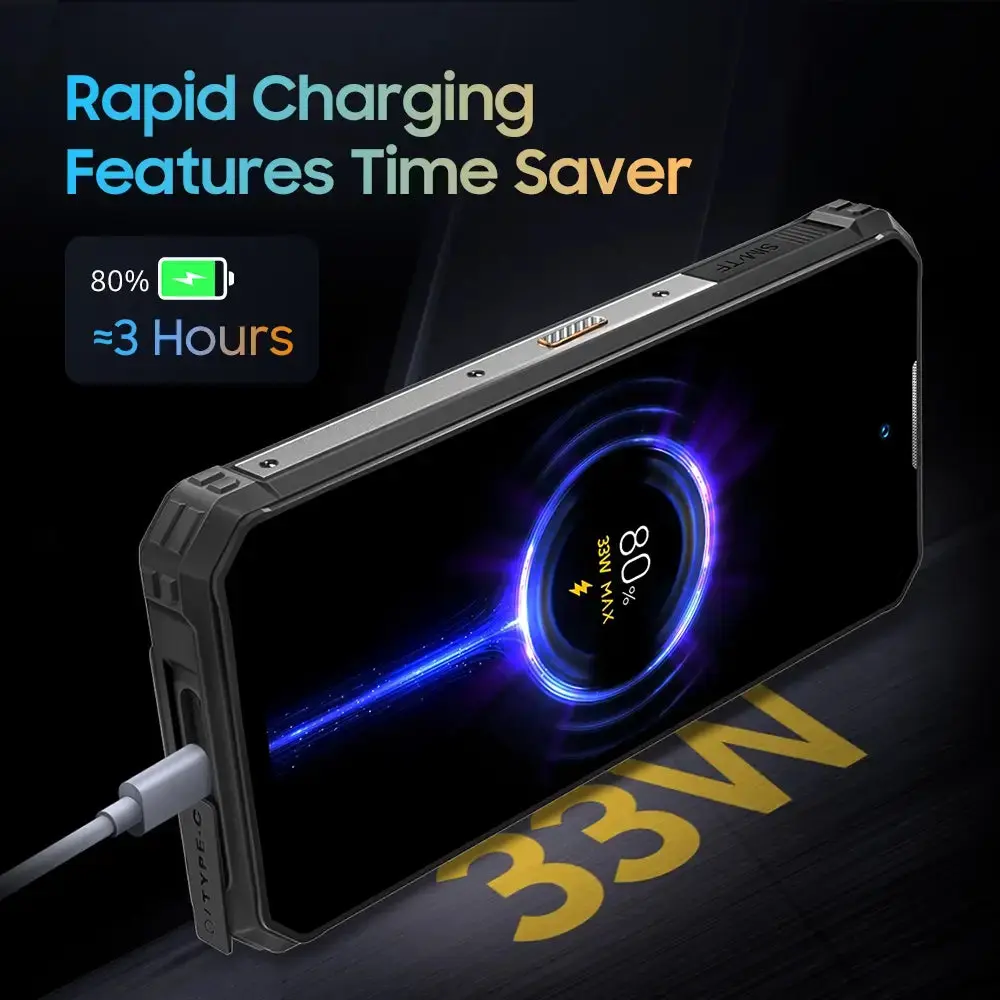 Oukitel WP19 Pro 4G Rugged Phone 6.8-inch 22000mAh Big Battery 64MP Camera (24GB+256GB NFC) - Image 4