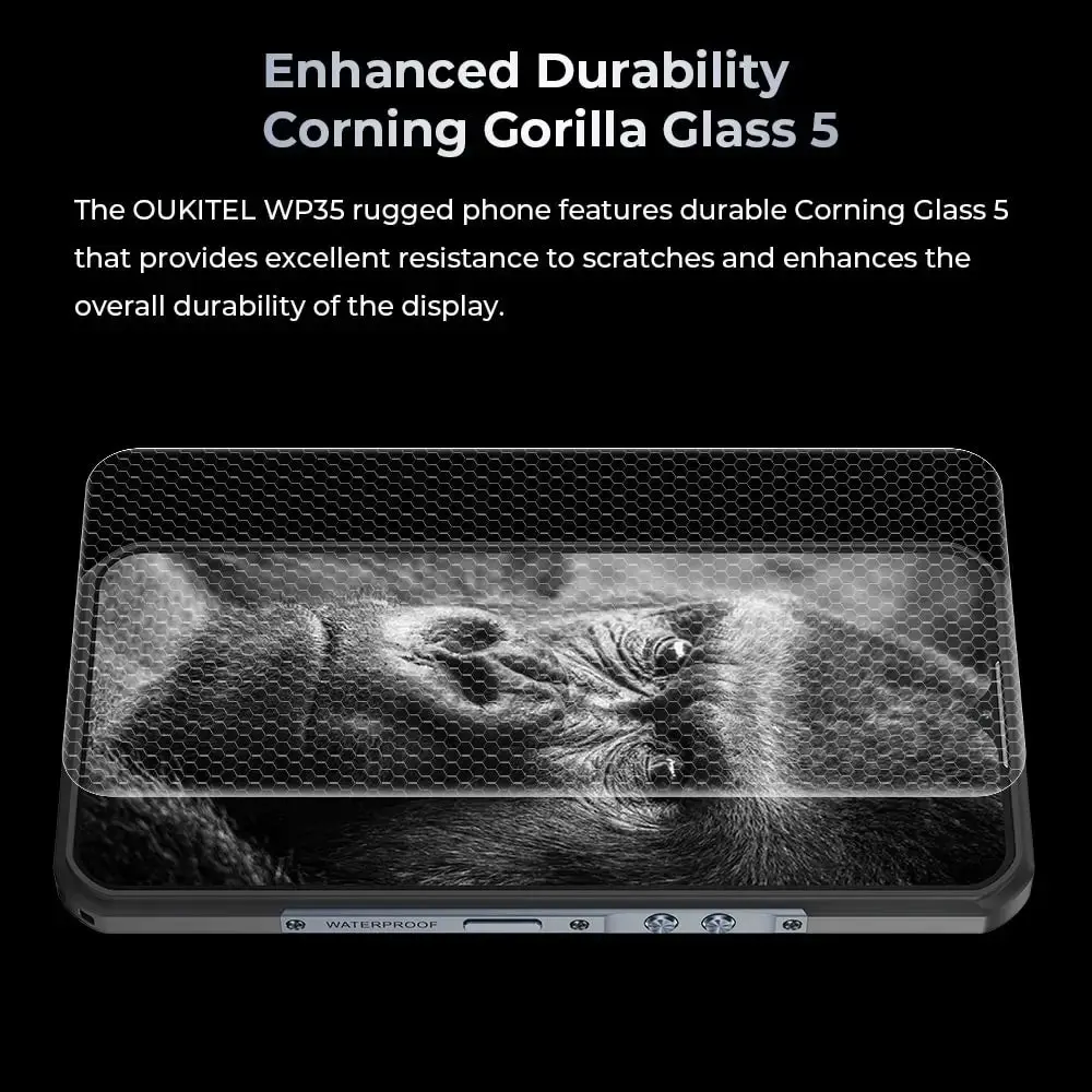 OUKITEL WP35 5G Rugged Phone 6.6-inch 2.4K 11000mAh Battery 64MP Android 14(24GB+256GB NFC) - Image 10